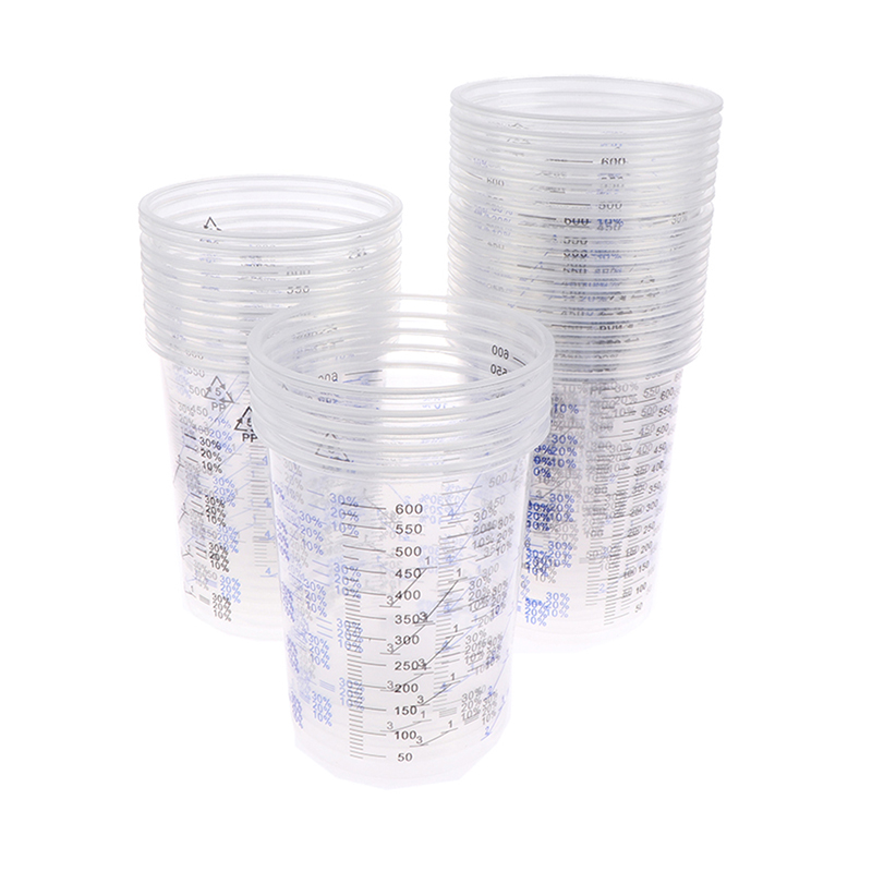 10/50 stücke Farbe mischen kal – Plastic Cup 50Pcs Bewertung und Preis